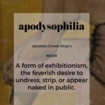 Apodysophilia -- another great FRICTIONARY definition from Friction|non|Friction